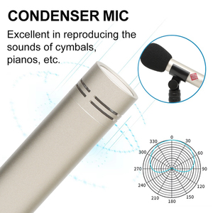 Microphone professionnel double BAIFEILI KM 184, connecteur XLR en métal doré, filaire, à condensateur, pour enregistrement en studio, portable, pour musiciens - Product Image 3