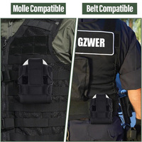 1000D Nylon Double Tactique Menottes Molle Professionnel Menottes Pochette Menottes Holster Holder pour Duty Belt