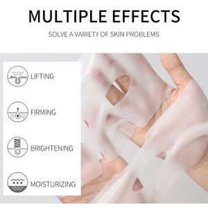 Nouveauté : Masques faciaux en hydrogel à la vitamine C, anti-rides, liftants, collagène profond, pour la nuit, 2 pièces - Product Image 4