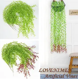 Artificial Willows Wall Hanging Wedding Background Plant Wall Background Decoration