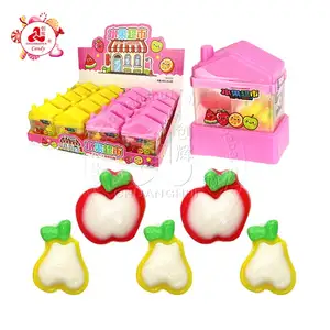 Trái cây nhà box với Apple, Lê trái cây hình Chewy mềm Gummy kẹo