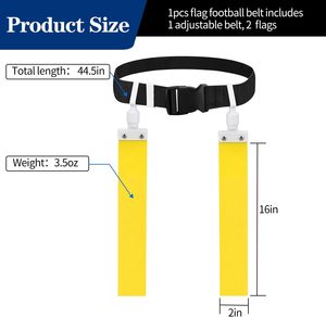 Ceinture d'entraînement légère et résistante pour le football et le rugby, utilisation en extérieur, avec fermeture à boucle et crochets réglable - Product Image 4