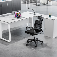 Nouveaux designs de bureaux de direction modernes et durables en bois pour PDG
