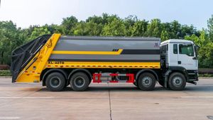 Quatre essieux très grand 26m ³ <span class=keywords><strong>camion</strong></span> à ordures utilisé pour la collecte et le transfert des déchets et des ordures - Product Image 6