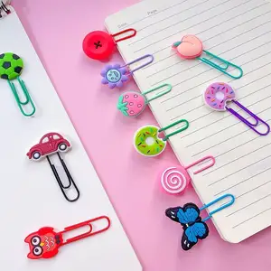 Cute Pvc Metal Animal Shapes Bookmark Paper Clip Tickets Notes Paper Clips Cute