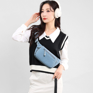 Sac <span class=keywords><strong>banane</strong></span> léger en nylon multi-positions, pochette bandoulière, sac de poitrine grande capacité pour usage quotidien, sac <span class=keywords><strong>banane</strong></span> décontracté - Product Image 5