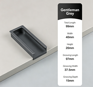 Moderne aluminiumlegering kastgreep meubelgreep ladekastdeurgreep voor keukenkastgreep - Product Image 4
