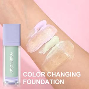 Nuevo acabado natural Base de alta calidad Fond De Teint Liquid Cubierta completa Cambio de color Mejor base de <span class=keywords><strong>maquillaje</strong></span> a prueba de agua - Product Image 4
