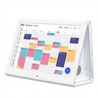 Planificateur mural familial numérique intelligent MWE avec synchronisation Wi-Fi, plans de tâches et de repas codés par couleur, écran tactile interactif, support mural