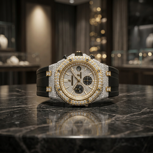 Reloj de Cuarzo Analógico de Lujo con Correa de Cuero y Cristal de Zafiro, Estilo Hip Hop, Reloj Antiguo de Negocios, Nueva Llegada al por Mayor - Product Image 3