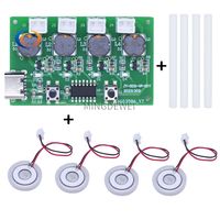 DC5V type-c Mini humidificateur Kits de bricolage brumisateur et carte de circuit imprimé 4 brumisateur atomisation Film atomiseur feuille oscillant