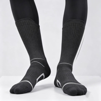 Chaussettes de sport de compression personnalisées pour la course à pied, avec coussinets, anti-ampoules, évacuation de l'humidité, pour la randonnée athlétique