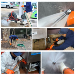 Máquina de Limpieza de Tuberías AMJET de 4000 psi y 4 gpm. Manguera de 300 Bares y 50 Metros <span class=keywords><strong>para</strong></span> Limpiar Tuberías de Drenaje Domésticas y Comunitarias - Product Image 3