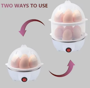 Hot Selling Automatic Electric <b>Egg</b> Boiler Mini Double Layer <b>Egg</b> Cooker 1-12 <b>Eggs</b> Capacity Food Vegetable Steamer - Product Image 5