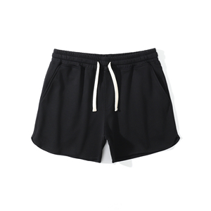 Pantalones Cortos Deportivos de Gimnasio para Hombre, de Alta Calidad OEM, Poliéster/Algodón, Cómodos, Cintura Media, Diseño Sólido, Logotipo Personalizado, Antiarrugas - Product Image 4