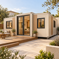 Alibaba-online-shopping Maison conteneur modulaire mobile à double aile de 10, 20, 30, 40 pieds, 4 chambres, prête à être expédiée, bureau démontable