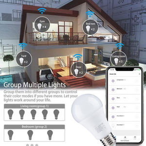 Soket — <span class=keywords><strong>ampoule</strong></span> intelligente <span class=keywords><strong>multicolore</strong></span> <span class=keywords><strong>E27</strong></span>, 60w avec wifi, produit équivalent rgbw 7W Compatible avec Google Home et IFTTT tuya - Product Image 4