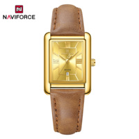 Montre à quartz pour femme NAVIFORCE officielle 5074 avec cadran carré, montre haut de gamme, fabricants de montres ODM, marque propre, Relojes Para Mujeres