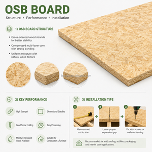 <span class=keywords><strong>Panneau</strong></span> <span class=keywords><strong>OSB</strong></span> 220x2440mm, <span class=keywords><strong>panneau</strong></span> à fibres orientées, résistant à l'humidité, <span class=keywords><strong>panneau</strong></span> structurel pour bardage de toiture, base de mur et ossature - Product Image 3