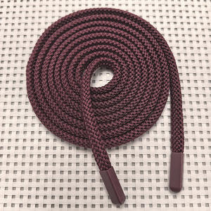 フードメタル合金先端140cm 8mm幅ドローストリングコードロープフラットコード - Product Image 3