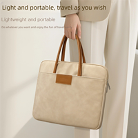 Housse pour ordinateur portable en cuir PU de qualité économique classique de 13/14/15/16 pouces, sac à documents, mallette pour Macbook Air Pro