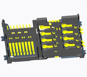 Factory Manufacturer H 2.7 SIM TRAN FLASH Card Connector With Detect For Phone