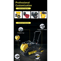 Compacteur portatif de terre d'inviolabilité de plat à moteur diesel de 6.5HP pour le travail compact de site avec les composants fiables de noyau de roulement de moteur