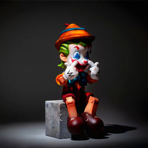 Joker Pinocho <span class=keywords><strong>payaso</strong></span> figura decoraciones <span class=keywords><strong>de</strong></span> escritorio paraíso <span class=keywords><strong>de</strong></span> los tontos muñeca <span class=keywords><strong>de</strong></span> marca compartida marea jugar arte escultura punto - Product Image 3