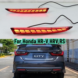 2 ชิ้นสำหรับฮอนด้า เอชอาร์-วี เอชอาร์วี อาร์เอส 2022 2023 ไฟ LED กันชนด้านหลังไฟตัดหมอกไฟเบรคแบบไดนามิกไฟเลี้ยวสะท้อนแสง - Product Image 1