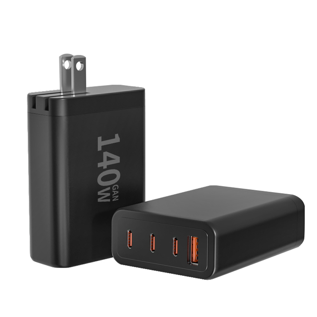 Hot Selling 140w Gan Type-c Charger Laptop Quick Charge Usb-c Pd Qc3.0 Wall Charger for Phone for Laptop