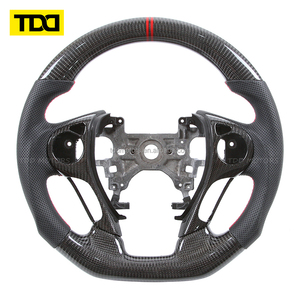 Volant en fibre de carbone véritable TDD compatible avec Honda Accord 9ème génération, volant 2014 à 2017 - Product Image 2