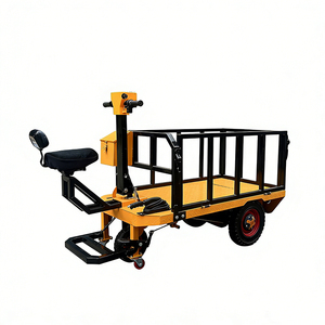 Carrelli da magazzino, Carrelli elettrici a pianale, Carrelli da trasporto, Trasportatori di piastrelle da stazione, Trasportatori di merci, Carrelli a pianale - Product Image 5