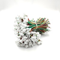 Harness Kabel Jumper Multi-Core Kustom dengan Konektor Pengunci Plastik Putih Dua Ujung untuk Papan Kontrol Peralatan Pendingin