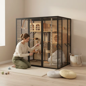 Casa para Gatos de Madera de Primera Calidad, con Múltiples Niveles, Tipo Pinnacle, con Recinto de Nivel Apex, Elite - Product Image 3
