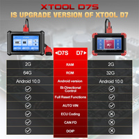 XTOOL D7S amélioré de XTOOL D7 outil d'analyse bidirectionnelle système complet outils de Diagnostic de voiture codage ECU 38 + sert avec CANFD DOIP