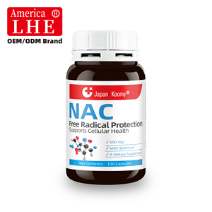 Fabricante de Suplementos Nutracéuticos NAC 600 mg con Selenio para Apoyo Antioxidante y Antienvejecimiento 100 Cápsulas de NAC - Product Image 1