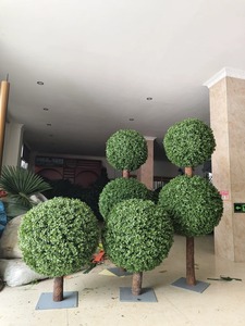 Albero Topiario Artificiale a Sfera di Ulivo per Esterni, Pianta Decorativa per Cortili, Immobili, Negozi e Progetti di Parchi - Product Image 4