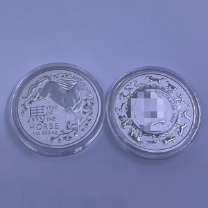 2026 Jahr des Pferdes Australische 1-Unzen-Silbermünzen-Kollektion Kupfer- und Silbermünzen Metallhandwerk Sammlerstück Geschenk - Product Image 4