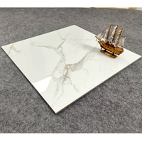 Carreaux de Sol en Porcelaine Céramique 600x600 Effet Marbre Blanc, Pisos Porcelanato 60x60