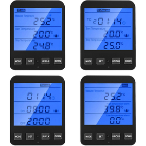 Controlador de Temperatura Digital, <span class=keywords><strong>Termostato</strong></span> <span class=keywords><strong>con</strong></span> <span class=keywords><strong>Enchufe</strong></span> EU/UK 220V, Interruptor <span class=keywords><strong>Temporizador</strong></span>, Calefacción y Refrigeración para Refrigerador y Acuicultura - Product Image 3