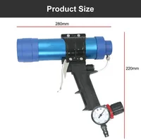 Pistolet pneumatique SUBAO 310 ml pour mastic, pistolet à calfeutrer réglable pour travaux sur verre et carrelage, personnalisable OEM, en alliage d'aluminium