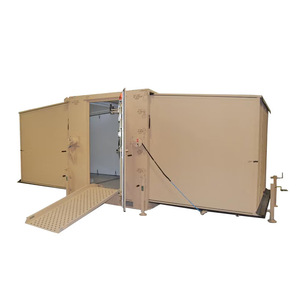 Conteneur d'atelier mobile en acier, entrepôt, laboratoire, préfabriqué spécial en plaque d'aluminium, commandement monté sur véhicule - Product Image 1
