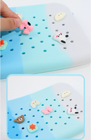 Trousse à crayons en silicone DIY mignonne et colorée avec trou, grande capacité, pour enfants, rangement de fournitures scolaires