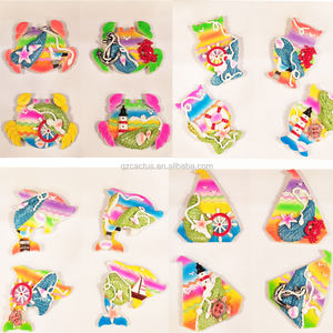 ODM souvenir touristique Hawaii Bali Fidji Islande <span class=keywords><strong>Maurice</strong></span> Palau Seychelles Tahiti Maldives Résine Pantoufle Plage Réfrigérateur Aimant - Product Image 3