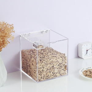 Dấu hiệu mùa xuân tùy chỉnh rõ ràng Acrylic <span class=keywords><strong>plexiglass</strong></span> kẹo hiển thị hộp vuông Acrylic nắp hộp lưu trữ kẹo - Product Image 3