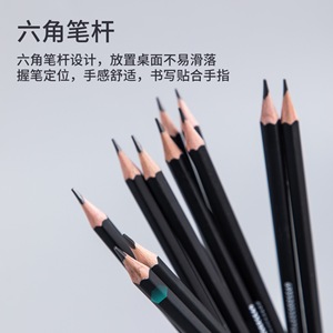 Deli Writing Pencil S955 2B 190mm With Eraser For Office School Use - Product Image 2