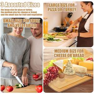 เขียงไม้สไตล์วินเทจทันสมัยเป็นมิตรกับสิ่งแวดล้อมเขียงขนาดใหญ่เขียงไม้สำหรับสับในครัว - Product Image 4