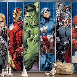 Papel Tapiz de Comics de Superhéroes, Decoración de Pared 3D, Mural - Product Image 5