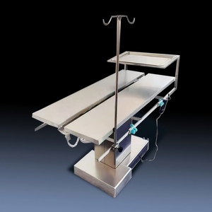 โต๊ะผ่าตัดไฟฟ้าทำจากสเตนเลสสตีลโต๊ะผ่าตัดสัตวแพทย์คลาส II ได้รับการรับรองมาตรฐานยุโรป - Product Image 2
