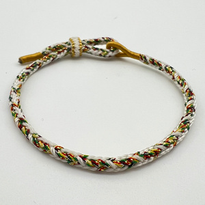 2025 thời trang mới trắng đa Dây trang sức may mắn tay bện Chuỗi vòng đeo tay điều chỉnh phong cách hợp thời trang bán buôn cho quà tặng - Product Image 2